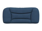 Coussin tête de lit bleu 90 cm tissu TTQT72836