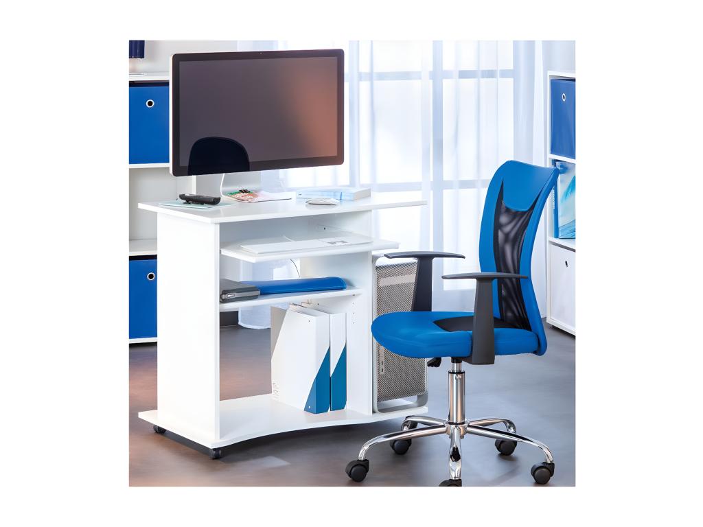 Cosymeub - Meuble Informatique sur Cosymeub Coloris Blanc HXJS18744