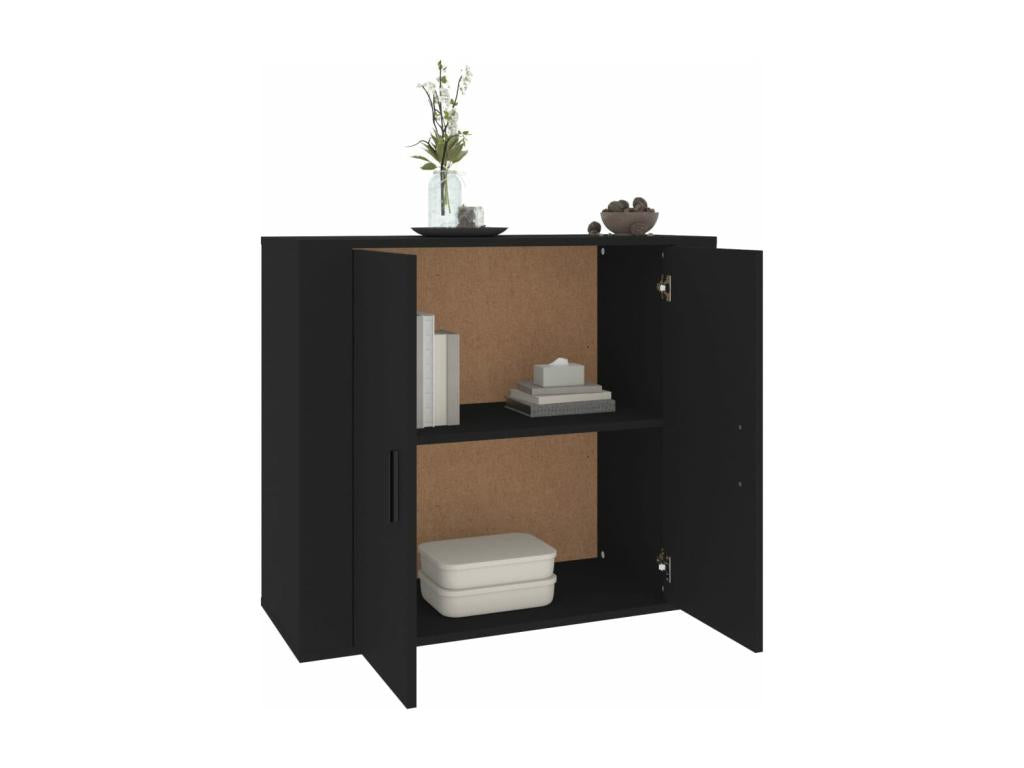 Buffet Noir 80x33x70 cm Bois d'ingénierie GHGN38191