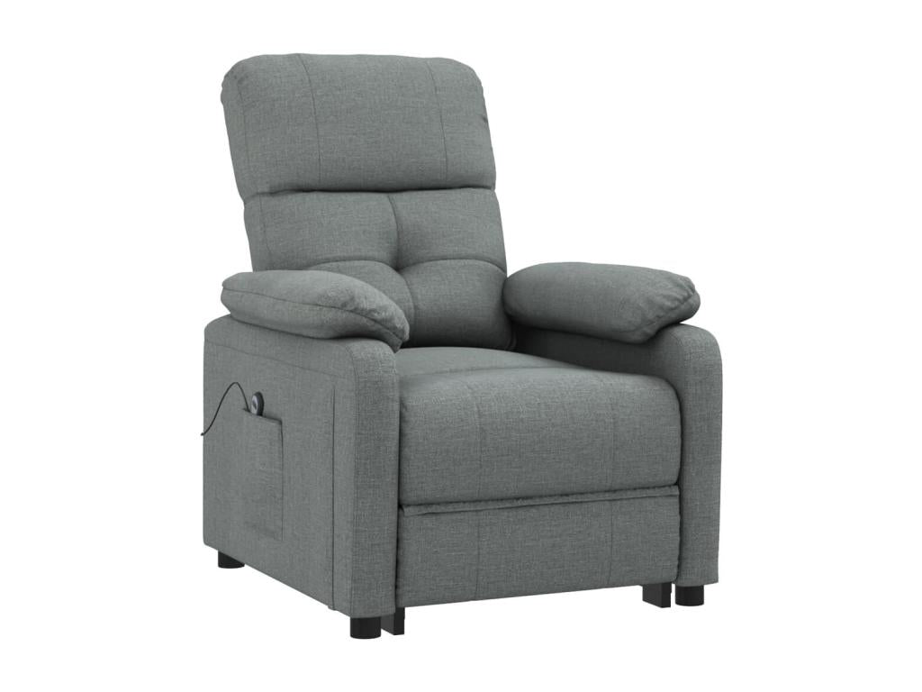 Fauteuil inclinable électrique Gris foncé Tissu VJTA22247