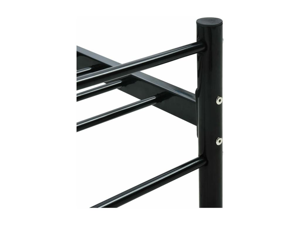 Cadre de lit Noir Métal 160x200 cm BPHF72672