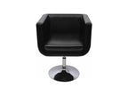 Fauteuil de bar lot de 2 cuir artificiel noir QIIE57838