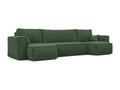 Canapé d'angle Paris U fonction couchage et tissu Vert RJZE58320