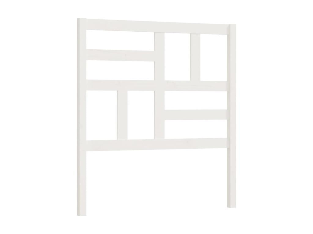 Tête de lit Blanc 81x4x104 cm Bois massif de pin ZVGU59926