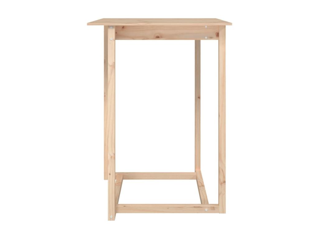 Table de bar 80x80x110 cm Bois massif de pin CLUI45025