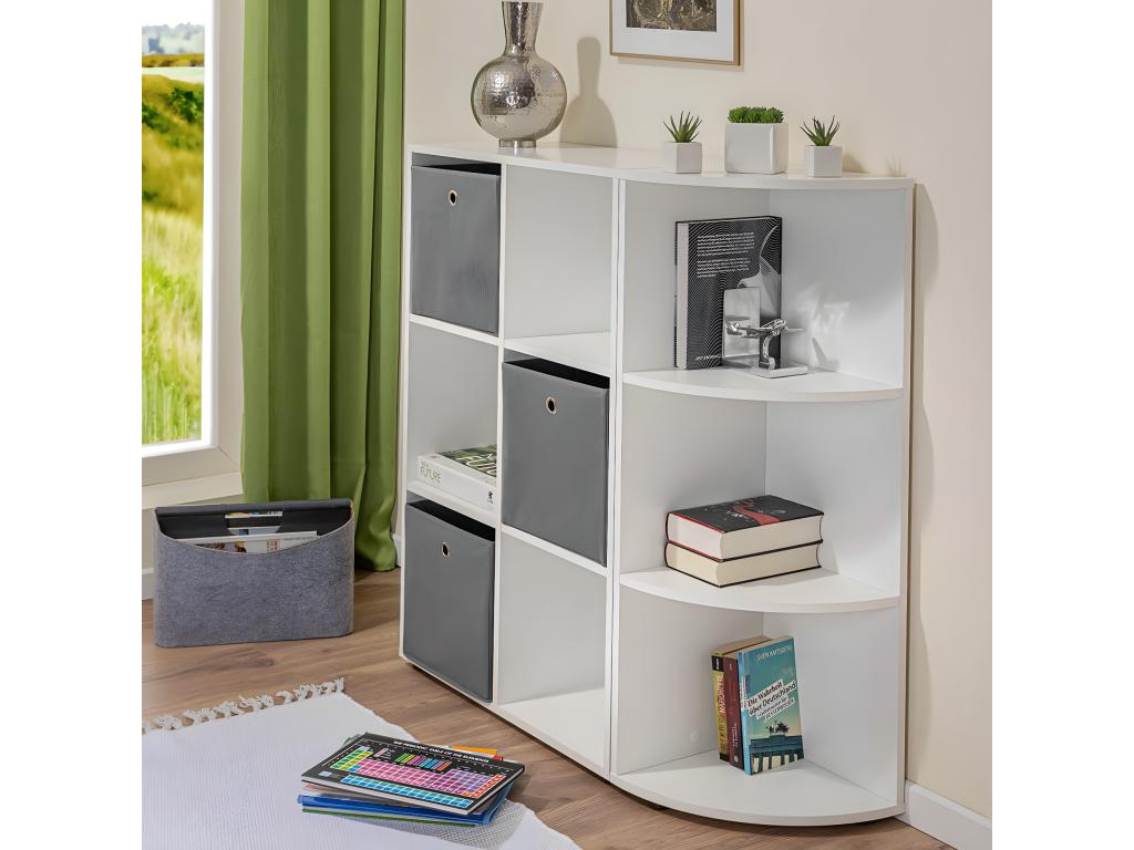 Cosymeub - Etagère d'Angle 3 Niveaux KEON27863