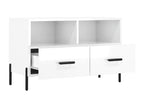 Meuble TV Blanc brillant 80x36x50 cm Bois d'ingénierie SBHU53959