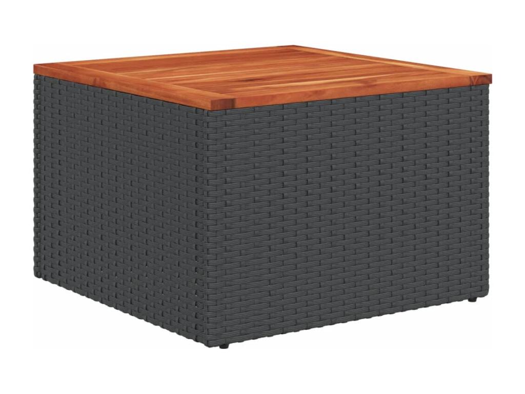 Salon de jardin 12 pcs avec coussins noir résine tressée PJPD36128