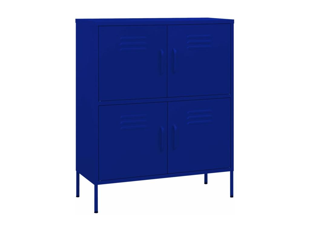 Armoire de rangement Bleu marine 80x35x101.5 cm Acier FIJN80795