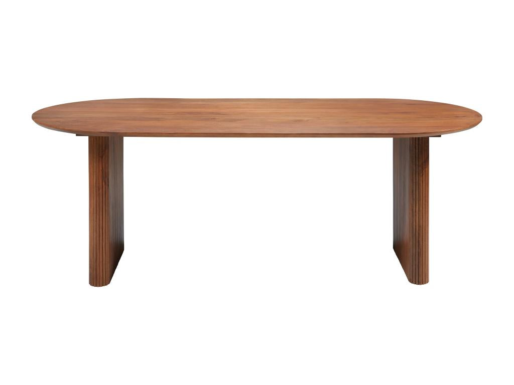 Table à manger 8 personnes en bois de manguier - Naturel - Cosymeub CVKT54526