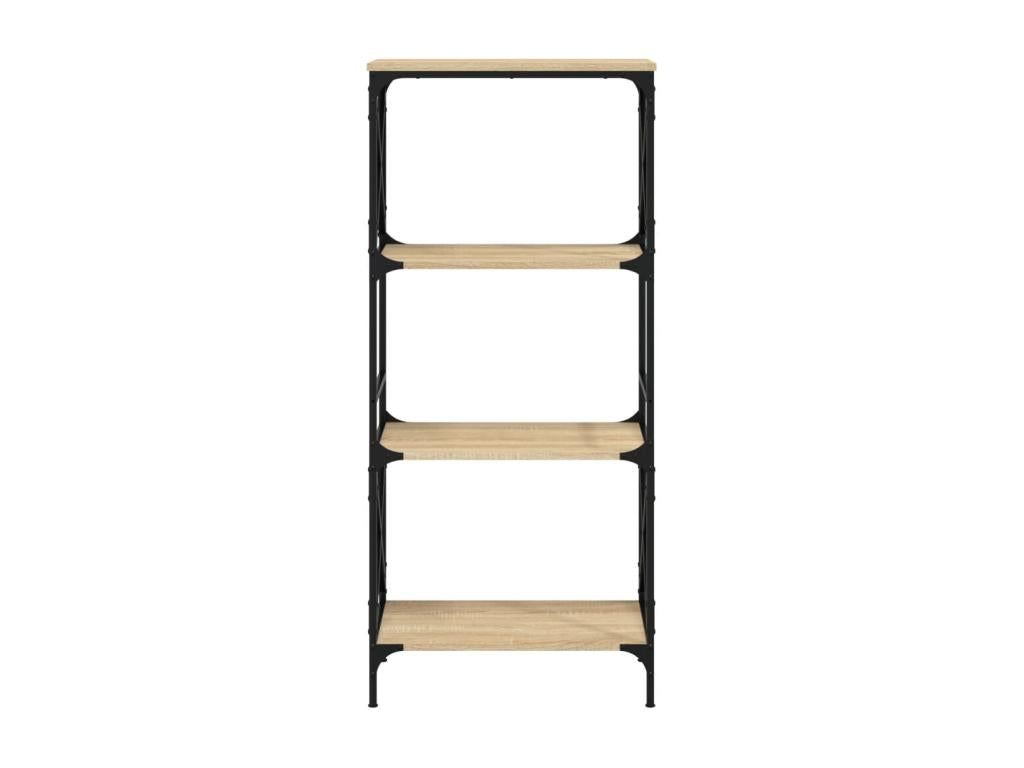 Bibliothèque à 4 niveaux chêne Artigeo 59x35x132 cm DQGI01594