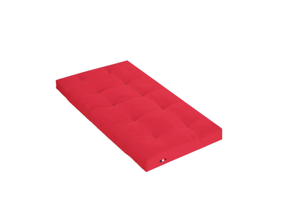 Matelas Artigeo coeur en mousse à mémoire de forme rouge 90x190 LKHF21460