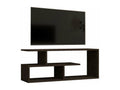 meuble tv Artigeo mélaminé noir-gris foncé 100x29.5x40 cm QCPT08337