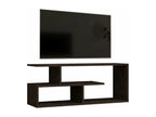 meuble tv Artigeo mélaminé noir-gris foncé 100x29.5x40 cm QCPT08337
