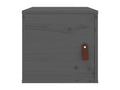 Armoires murales 2 pcs Gris 31.5x30x30 cm Bois de pin massif XWEB15599
