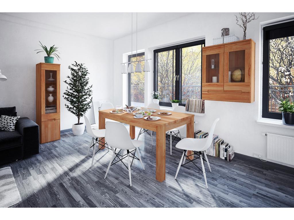 VENTO - Table en cœur de hêtre huilé naturel 80x190 AVKE17831