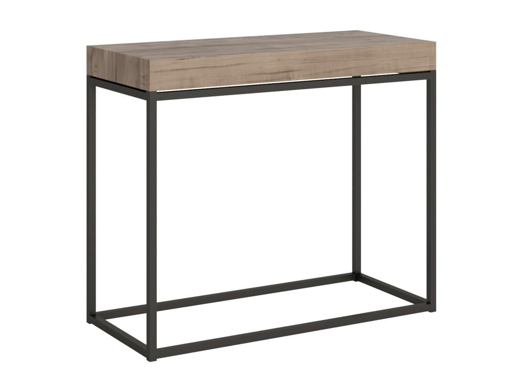 Console extensible 90x40/196 cm Artigeo Small Chêne Nature cadre Anthracite WMPB94597