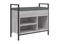 Banc à chaussures Artigeo gris 65.5x32x57.5 cm bois d'ingénierie ZMOX17758