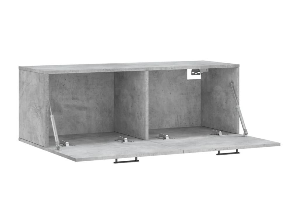 Armoire murale gris béton 100x36.5x35 bois d'ingénierie JQNZ38772