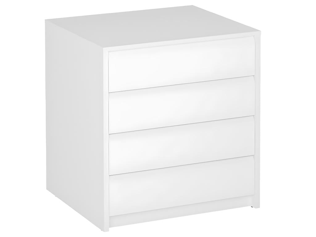 Commode Meuble de rangement coloris blanc - Longueur 50 x Hauteur 73.4 x Profondeur 45 cm UGDE24889