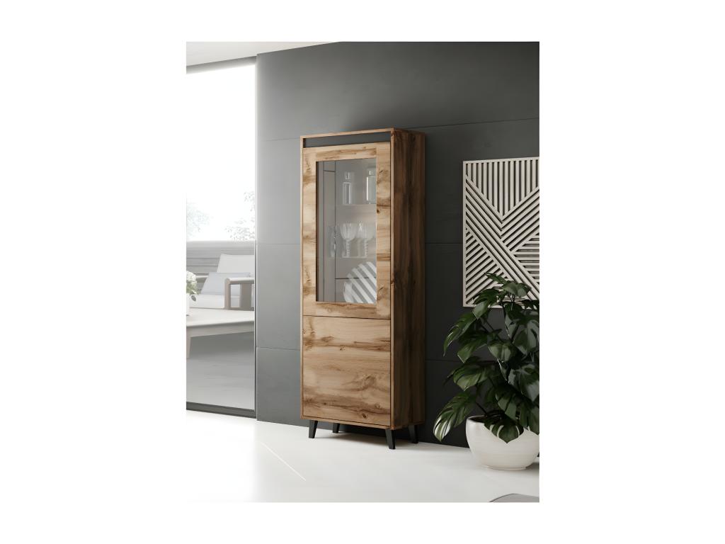 Vitrine 1 porte Artigeo 60 cm style industriel LVMO16392
