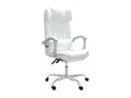 Chaise fauteuil siège pivotante cuir blanc 63x56x122 cm 02 0024233 HFHG18875
