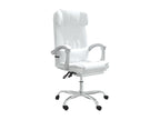 Chaise fauteuil siège pivotante cuir blanc 63x56x122 cm 02 0024233 HFHG18875