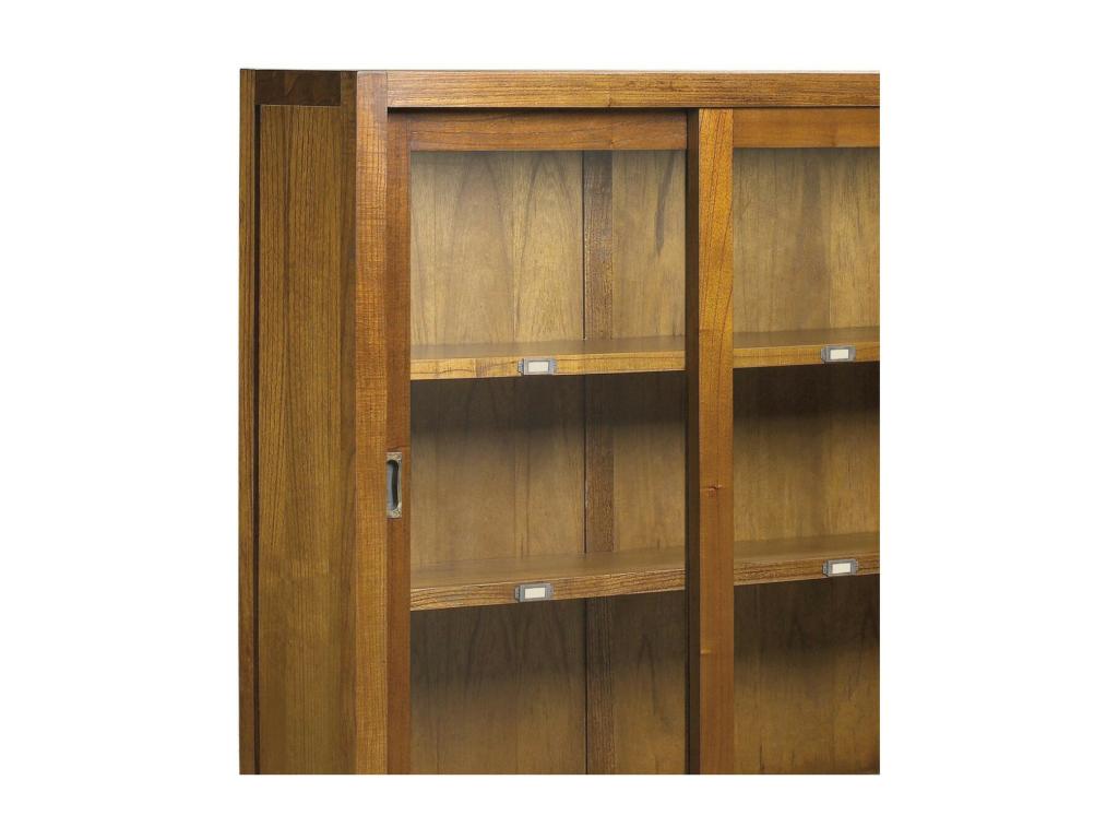 Vaisselier 5 Tiroirs Bois Bronze Marron 120x40x137cm Bois-Bronze - Artigeo SMTT81388