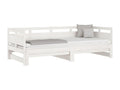 Lit coulissant sans matelas blanc 2x 90x190 cm UVBJ35521