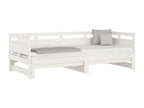 Lit coulissant sans matelas blanc 2x 90x190 cm UVBJ35521