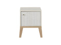 Table de chevet 1 porte Bois blanc - Cosymeub URBE75932