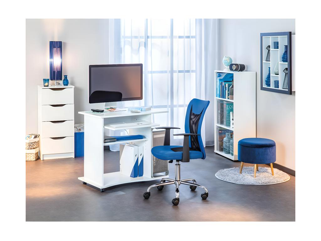 Cosymeub - Meuble Informatique sur Cosymeub Coloris Blanc HXJS18744