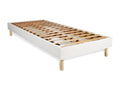 Ensemble matelas Cosymeub PLUS 80x190 Mémoire de forme Maxi épaisseur 7zones de confort sommier Cosymeub blanc OSTN63628