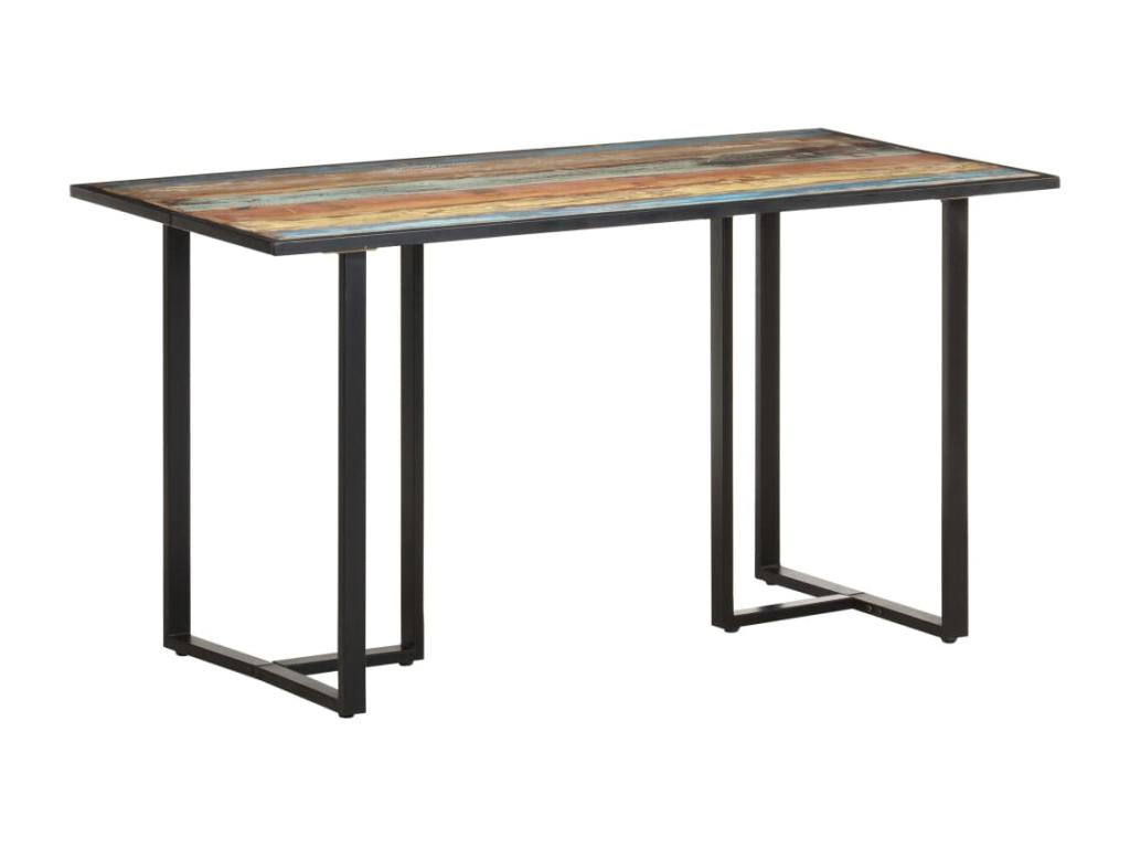 Table de salle à manger 140 cm Bois de récupération massif MROW60730