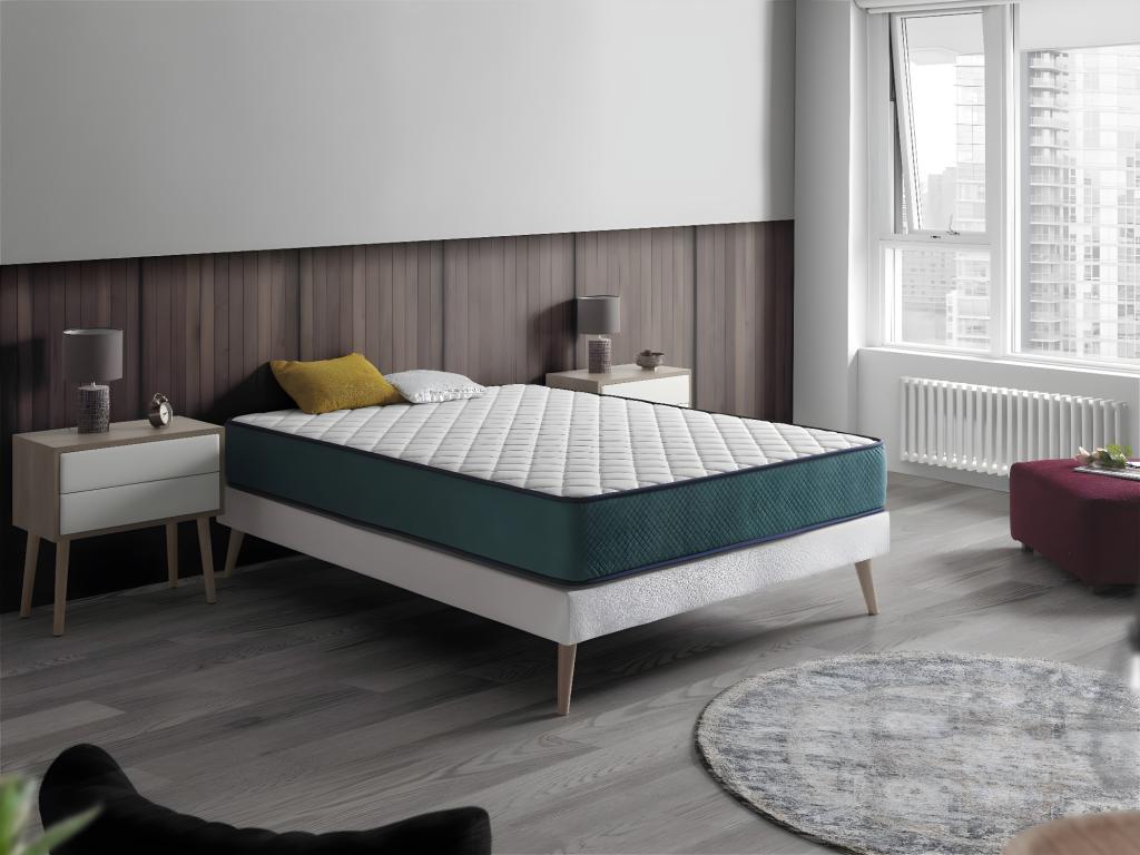 Matelas 135x180 Cosymeub Epaisseur 22 CM Mousse Adaptative Ergonomique- Soutien Equilibré QNKY09863