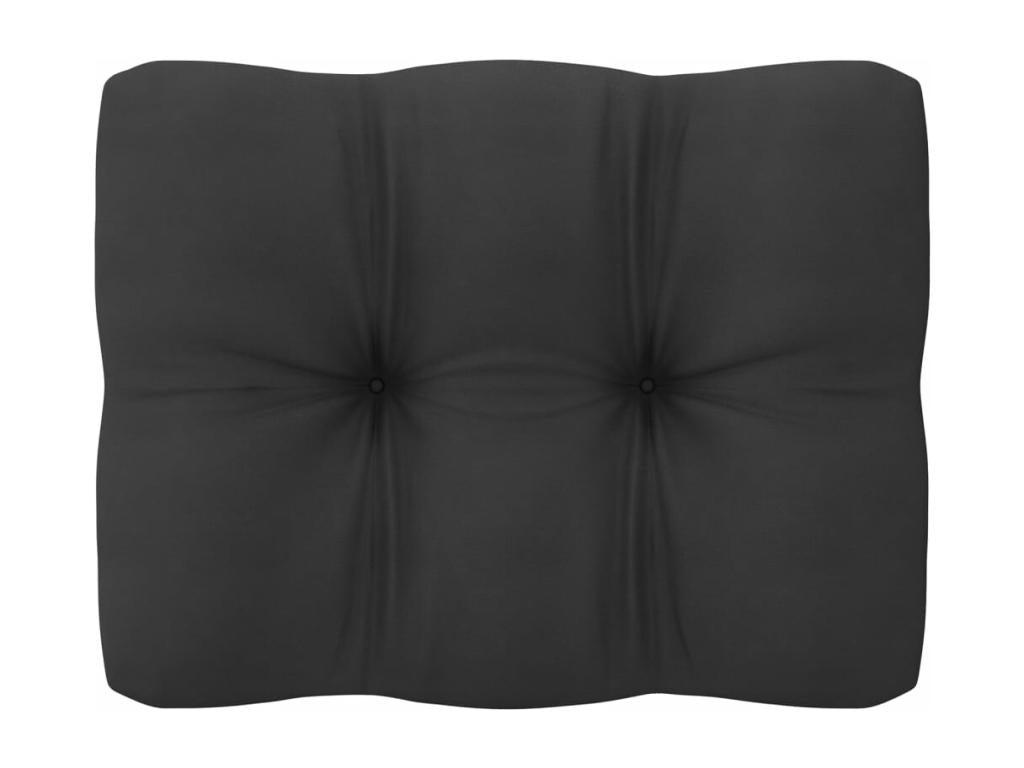 Salon de jardin 9 pcs avec coussins Blanc Bois de pin massif WATZ99241