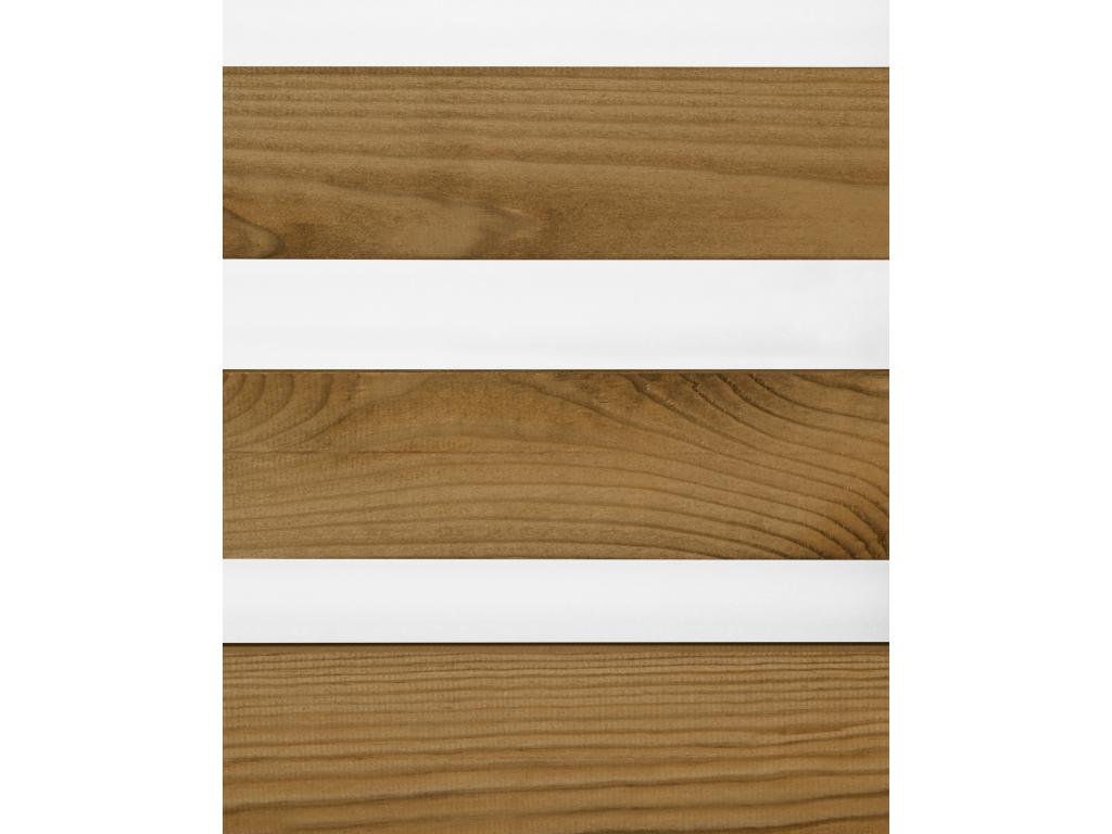 Tête de lit en bois de pin couleur vieilli 200x73cm - Cosymeub BGIK56735