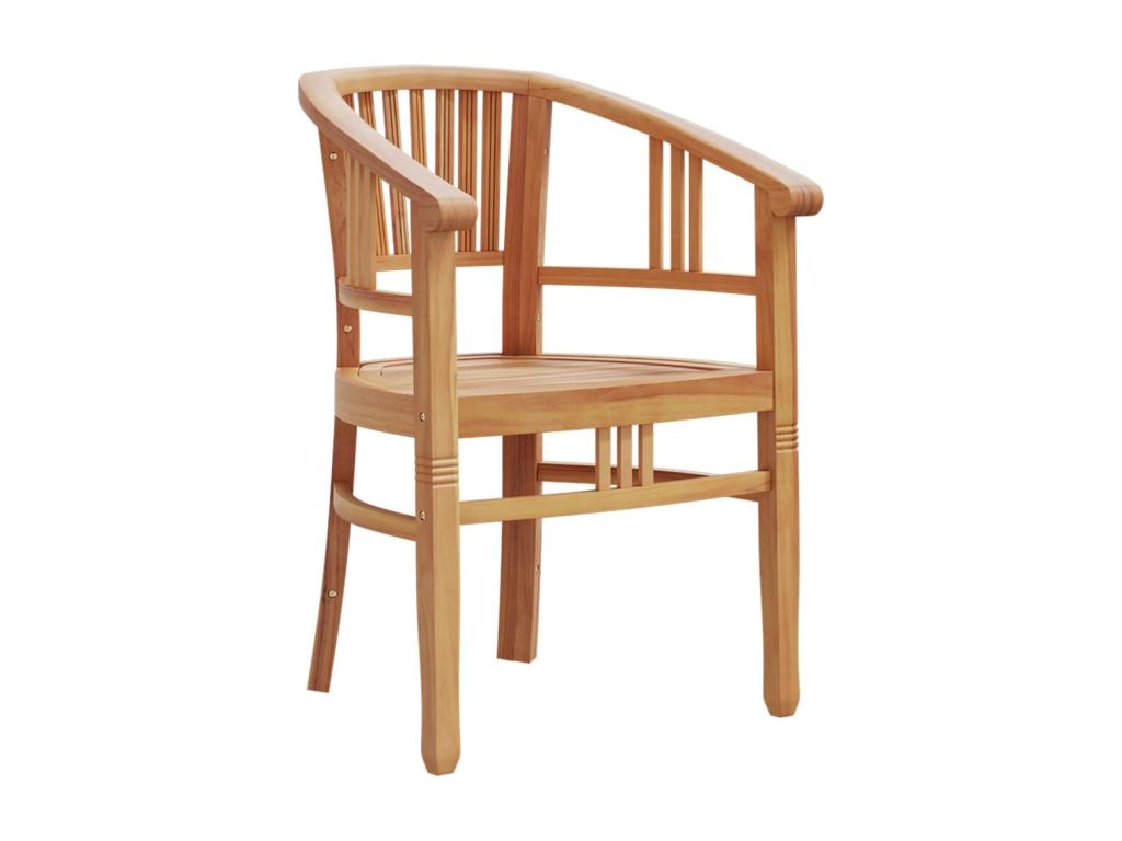 Ensemble à manger de jardin 5 pcs Bois de teck massif CEXX39615