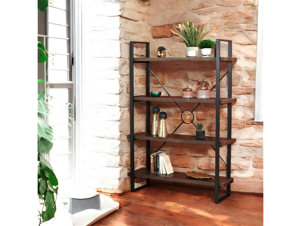 Bibliothèque Etagère bois recyclé Cosymeub NFPV49735