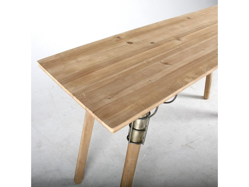 Console en pin et métal TJBW50816