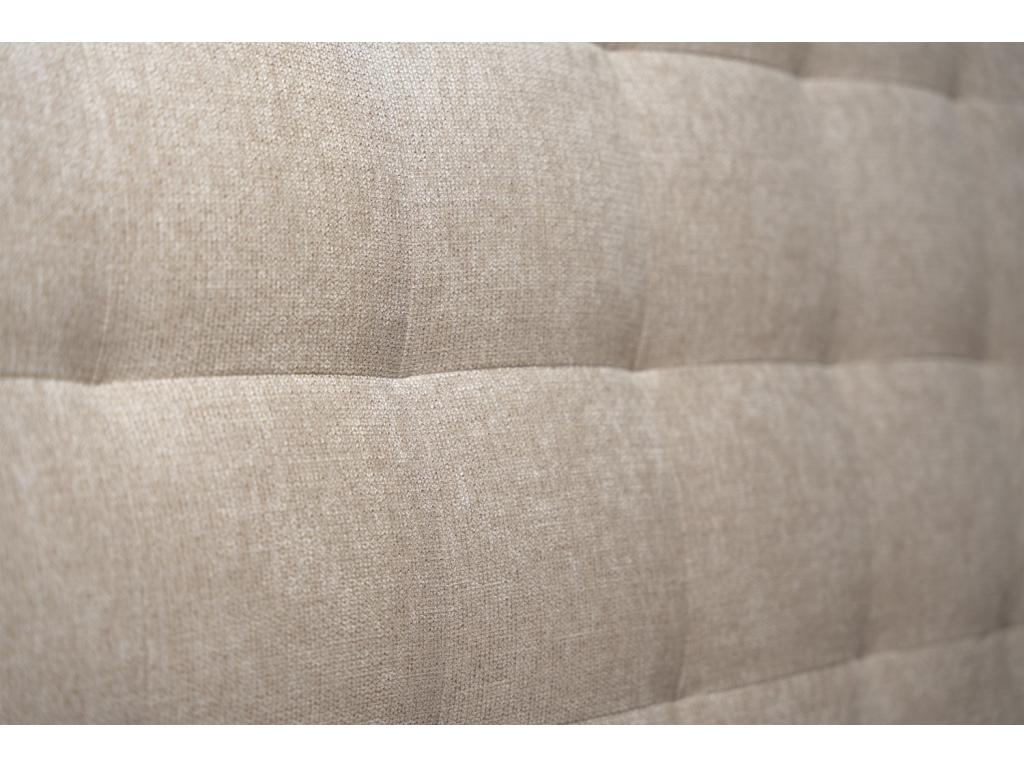 Tete de lit Capitonnée Tissu Beige brun L 90 cm - Ep 10 cm rembourré ZBTE51361