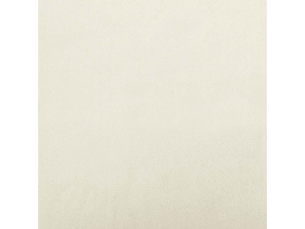 Fauteuil de relaxation Blanc crème Velours GDWI40906