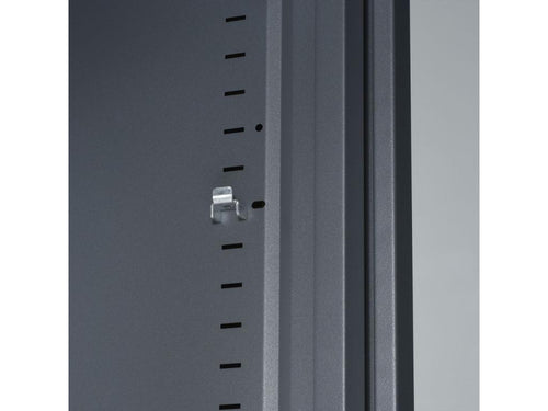 Armoire de bureau portes à rideaux 2 étagères ESBV39013