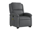 Fauteuil inclinable massant électrique gris similicuir USRG31881