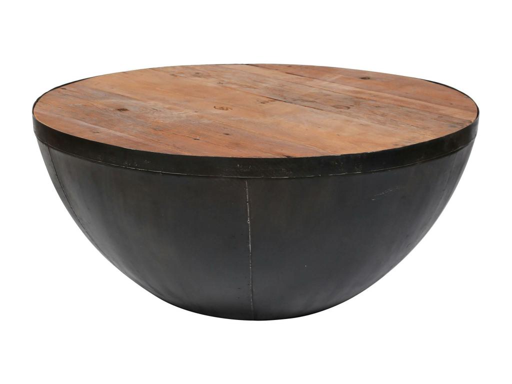 Table basse industrielle ronde Cosymeub JLPT90237