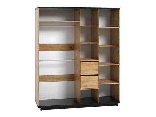 Armoire Artigeo 108 Noir mat - Chêne Artigeo 215x180x60cm Nombre d'étagères 7 UERP51449