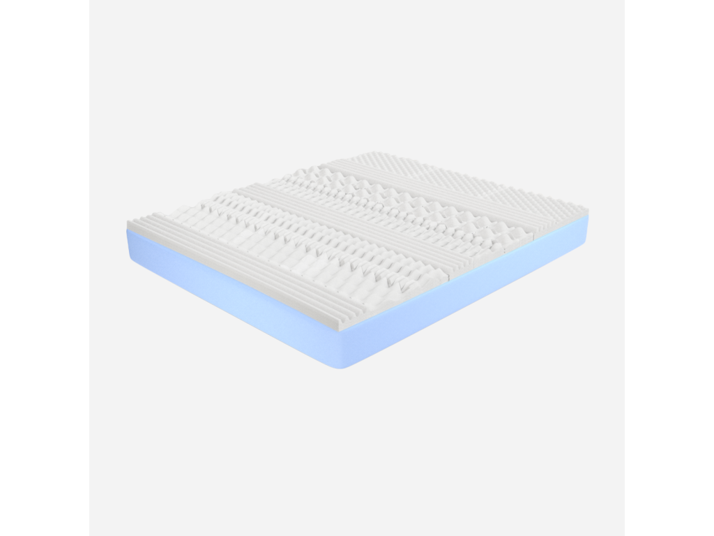 Matelas Cosymeub Mousse 140x190 hauteur 25 cm - Housse amovible revêtement Aloe Cosymeub - Premium SOTG95163
