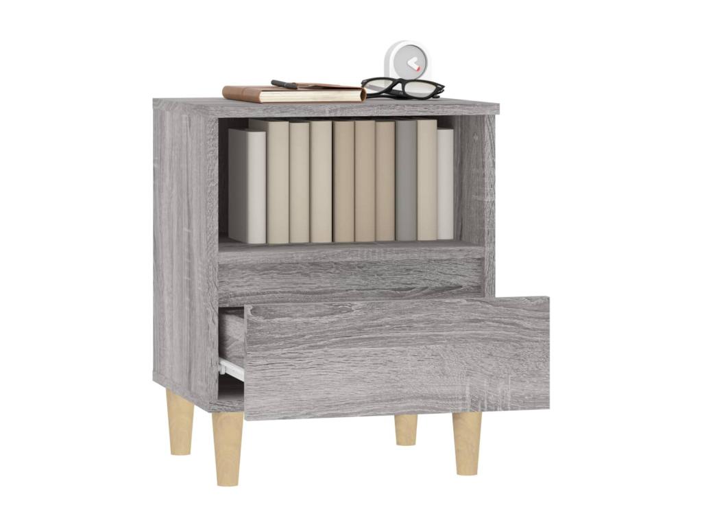 Table de chevet Artigeo gris 40x35x50 cm YBHI63433