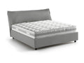 Lit double Artigeo Lit coffre avec revêtement en tissu Made in Italy Ouverture frontale adaptée pour matelas 120x190 cm Gris TXGF75516