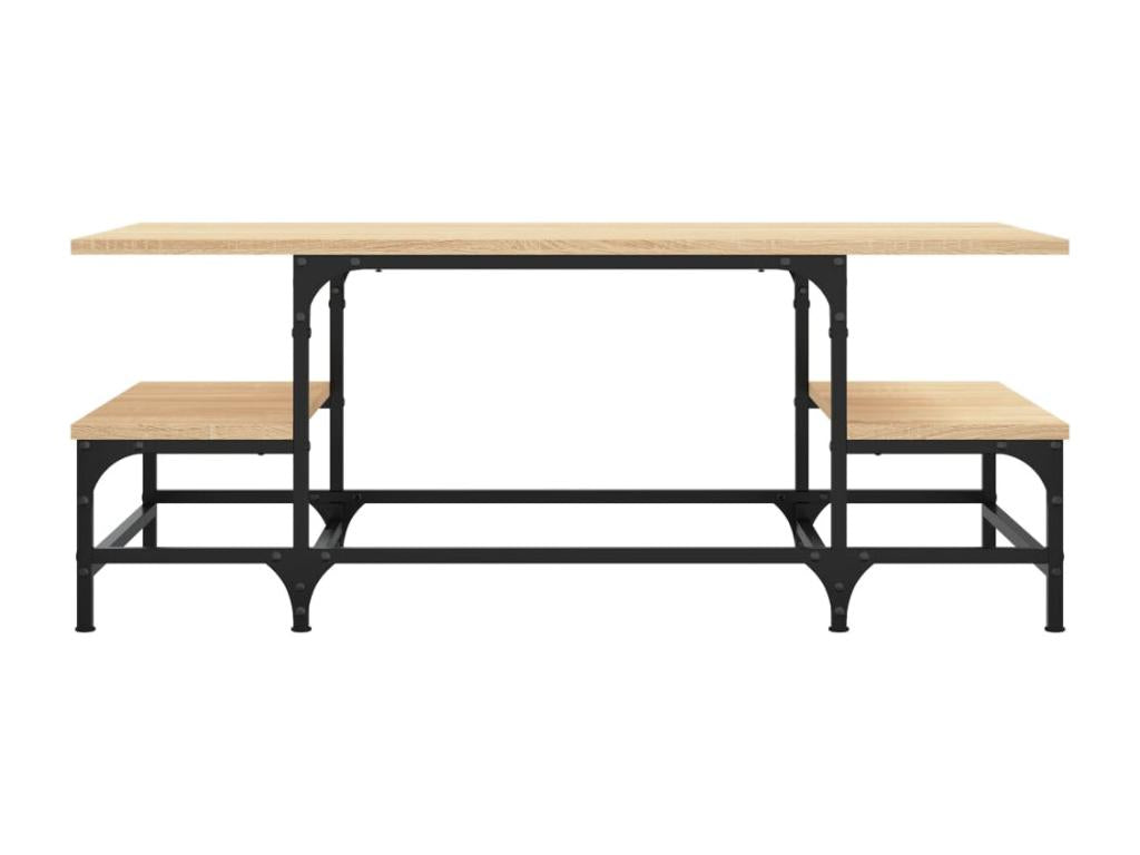 Table basse chêne Artigeo 100x50.5x40 bois d'ingénierie QUXG70562